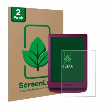 Parte frontale di una confezione del prodotto con il logo del marchio ScreenLeaf. Accanto è raffigurato il dispositivo PocketB