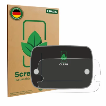 Parte frontale di una confezione del prodotto con il logo del marchio ScreenLeaf. Accanto è raffigurato il dispositivo Fiat 50