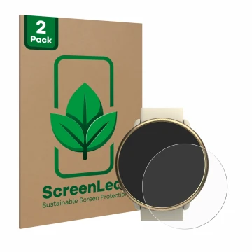 Parte frontale di una confezione del prodotto con il logo del marchio ScreenLeaf. Accanto è raffigurato il dispositivo Polar I