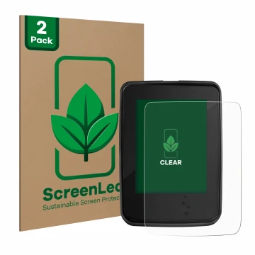 Parte frontale di una confezione del prodotto con il logo del marchio ScreenLeaf. Accanto è raffigurato il dispositivo Giant R
