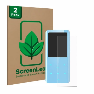 Parte frontale di una confezione del prodotto con il logo del marchio ScreenLeaf. Accanto è raffigurato il dispositivo AGPtek 