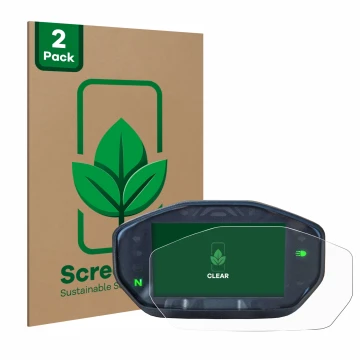 Parte frontale di una confezione del prodotto con il logo del marchio ScreenLeaf. Accanto è raffigurato il dispositivo Ducati 