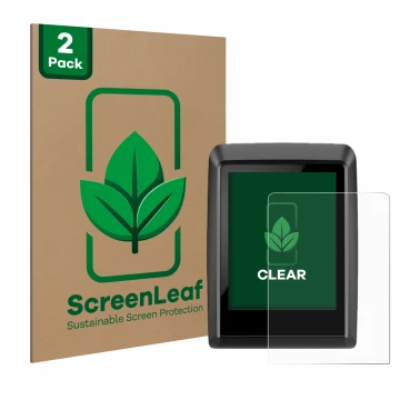 Parte frontale di una confezione del prodotto con il logo del marchio ScreenLeaf. Accanto è raffigurato il dispositivo Bosch K
