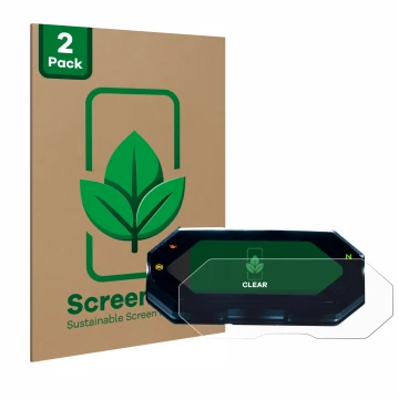 Parte frontale di una confezione del prodotto con il logo del marchio ScreenLeaf. Accanto è raffigurato il dispositivo Yamaha 