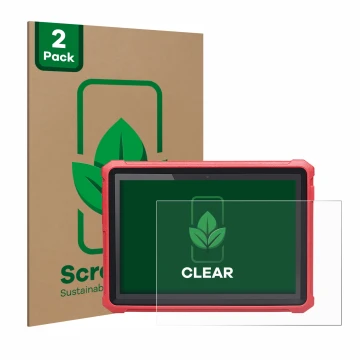 Parte frontale di una confezione del prodotto con il logo del marchio ScreenLeaf. Accanto è raffigurato il dispositivo Launch 
