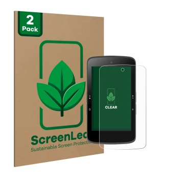 Parte frontale di una confezione del prodotto con il logo del marchio ScreenLeaf. Accanto è raffigurato il dispositivo Bryton 