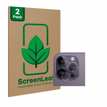 Parte frontale di una confezione del prodotto con il logo del marchio ScreenLeaf. Accanto è raffigurato il dispositivo Apple i