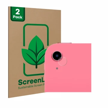Parte frontale di una confezione del prodotto con il logo del marchio ScreenLeaf. Accanto è raffigurato il dispositivo Apple i