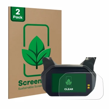 Parte frontale di una confezione del prodotto con il logo del marchio ScreenLeaf. Accanto è raffigurato il dispositivo BMW C40