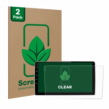 Parte frontale di una confezione del prodotto con il logo del marchio ScreenLeaf. Accanto è raffigurato il dispositivo Junsun 