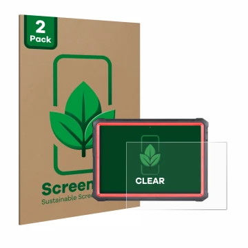 Parte frontale di una confezione del prodotto con il logo del marchio ScreenLeaf. Accanto è raffigurato il dispositivo Launch 