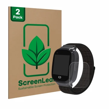 Parte frontale di una confezione del prodotto con il logo del marchio ScreenLeaf. Accanto è raffigurato il dispositivo Pthtech