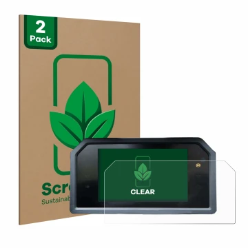 Parte frontale di una confezione del prodotto con il logo del marchio ScreenLeaf. Accanto è raffigurato il dispositivo Yamaha 