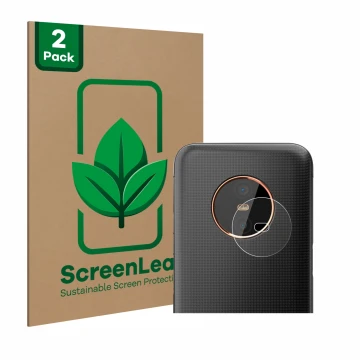 Parte frontale di una confezione del prodotto con il logo del marchio ScreenLeaf. Accanto è raffigurato il dispositivo Gigaset