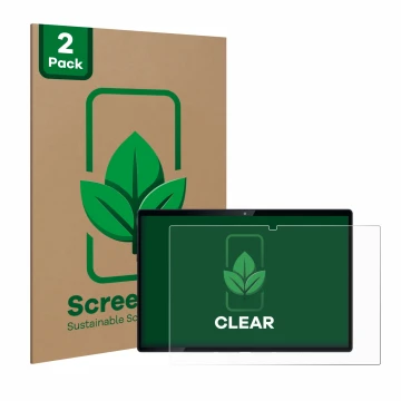 Parte frontale di una confezione del prodotto con il logo del marchio ScreenLeaf. Accanto è raffigurato il dispositivo Mediaco