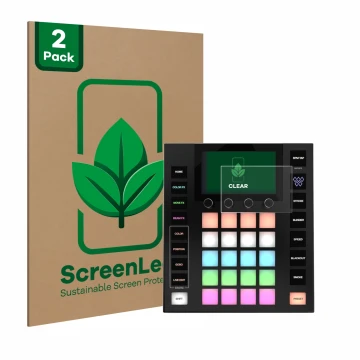 Parte frontale di una confezione del prodotto con il logo del marchio ScreenLeaf. Accanto è raffigurato il dispositivo Wolfmix