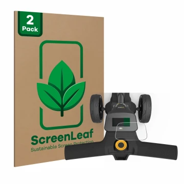 Parte frontale di una confezione del prodotto con il logo del marchio ScreenLeaf. Accanto è raffigurato il dispositivo PowaKad