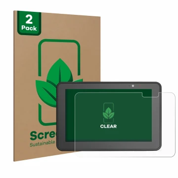 Parte frontale di una confezione del prodotto con il logo del marchio ScreenLeaf. Accanto è raffigurato il dispositivo Zebra E