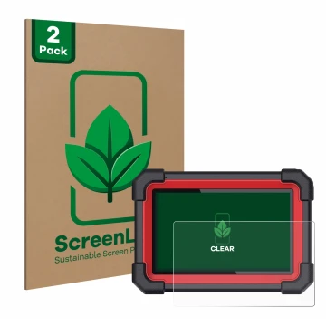 Parte frontale di una confezione del prodotto con il logo del marchio ScreenLeaf. Accanto è raffigurato il dispositivo Launch 