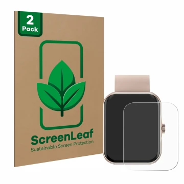 Parte frontale di una confezione del prodotto con il logo del marchio ScreenLeaf. Accanto è raffigurato il dispositivo Mutoy S