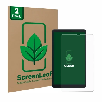 Parte frontale di una confezione del prodotto con il logo del marchio ScreenLeaf. Accanto è raffigurato il dispositivo Blackvi