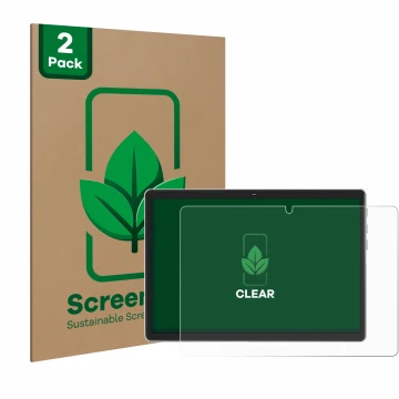 Parte frontale di una confezione del prodotto con il logo del marchio ScreenLeaf. Accanto è raffigurato il dispositivo Facetel