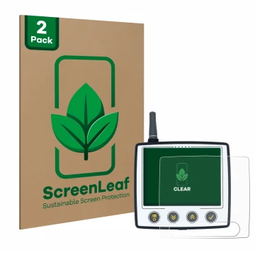 Parte frontale di una confezione del prodotto con il logo del marchio ScreenLeaf. Accanto è raffigurato il dispositivo Skytrax