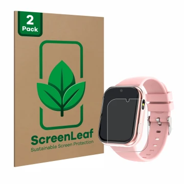 Parte frontale di una confezione del prodotto con il logo del marchio ScreenLeaf. Accanto è raffigurato il dispositivo Igreema