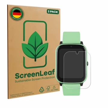 Parte frontale di una confezione del prodotto con il logo del marchio ScreenLeaf. Accanto è raffigurato il dispositivo One2Tra