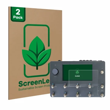 Parte frontale di una confezione del prodotto con il logo del marchio ScreenLeaf. Accanto è raffigurato il dispositivo Neural 