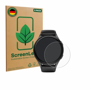 Parte frontale di una confezione del prodotto con il logo del marchio ScreenLeaf. Accanto è raffigurato il dispositivo Hama 89