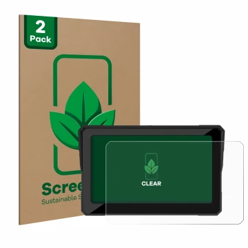 Parte frontale di una confezione del prodotto con il logo del marchio ScreenLeaf. Accanto è raffigurato il dispositivo Carpuri
