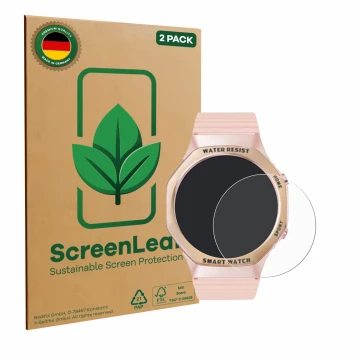 Parte frontale di una confezione del prodotto con il logo del marchio ScreenLeaf. Accanto è raffigurato il dispositivo Mutoy S
