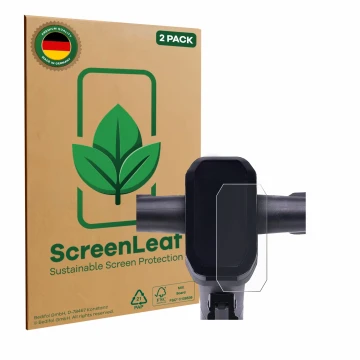 Parte frontale di una confezione del prodotto con il logo del marchio ScreenLeaf. Accanto è raffigurato il dispositivo Vmax VX