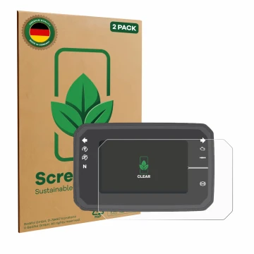 Parte frontale di una confezione del prodotto con il logo del marchio ScreenLeaf. Accanto è raffigurato il dispositivo Honda C