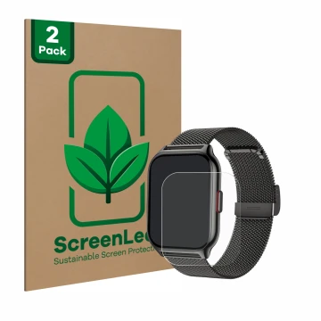 Parte frontale di una confezione del prodotto con il logo del marchio ScreenLeaf. Accanto è raffigurato il dispositivo Narcid 