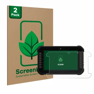 Parte frontale di una confezione del prodotto con il logo del marchio ScreenLeaf. Accanto è raffigurato il dispositivo GeoMax 