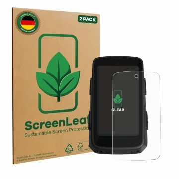 Parte frontale di una confezione del prodotto con il logo del marchio ScreenLeaf. Accanto è raffigurato il dispositivo Hammerh