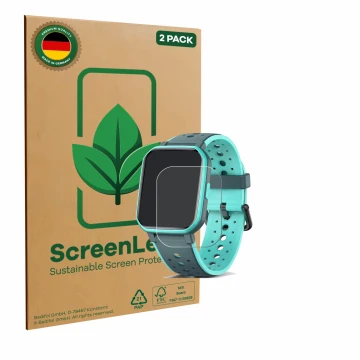 Parte frontale di una confezione del prodotto con il logo del marchio ScreenLeaf. Accanto è raffigurato il dispositivo Joyele 