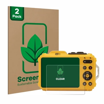 Parte frontale di una confezione del prodotto con il logo del marchio ScreenLeaf. Accanto è raffigurato il dispositivo Kodak P