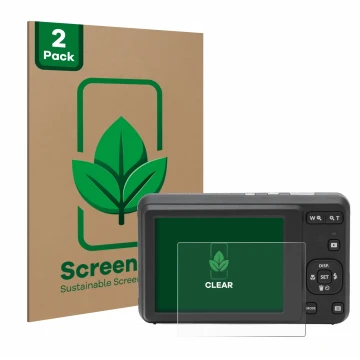Parte frontale di una confezione del prodotto con il logo del marchio ScreenLeaf. Accanto è raffigurato il dispositivo Kodak P