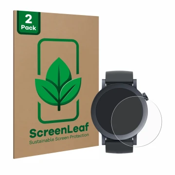 Parte frontale di una confezione del prodotto con il logo del marchio ScreenLeaf. Accanto è raffigurato il dispositivo Nothing