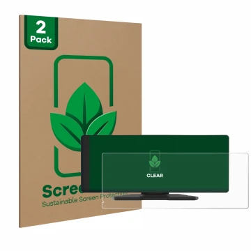 Parte frontale di una confezione del prodotto con il logo del marchio ScreenLeaf. Accanto è raffigurato il dispositivo Carpuri