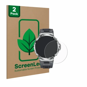 Parte frontale di una confezione del prodotto con il logo del marchio ScreenLeaf. Accanto è raffigurato il dispositivo Smartwa