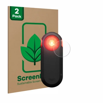 Parte frontale di una confezione del prodotto con il logo del marchio ScreenLeaf. Accanto è raffigurato il dispositivo Garmin 