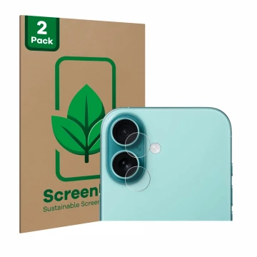 Parte frontale di una confezione del prodotto con il logo del marchio ScreenLeaf. Accanto è raffigurato il dispositivo Apple i