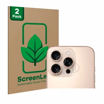 Parte frontale di una confezione del prodotto con il logo del marchio ScreenLeaf. Accanto è raffigurato il dispositivo Apple i