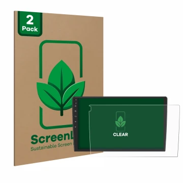 Parte frontale di una confezione del prodotto con il logo del marchio ScreenLeaf. Accanto è raffigurato il dispositivo Eonon u