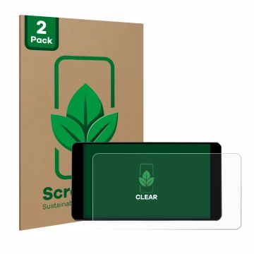Parte frontale di una confezione del prodotto con il logo del marchio ScreenLeaf. Accanto è raffigurato il dispositivo Zontes 