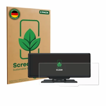 Parte frontale di una confezione del prodotto con il logo del marchio ScreenLeaf. Accanto è raffigurato il dispositivo Lamto 9